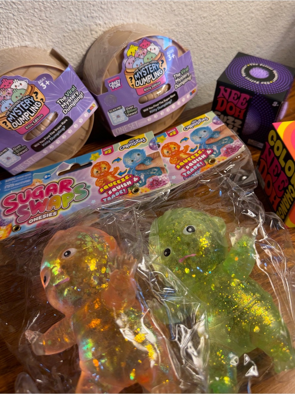 5 Below Sensory Bundle- Dumplings, NeeDoh-Fuzz Ball & Color Change, Sugar Swaps